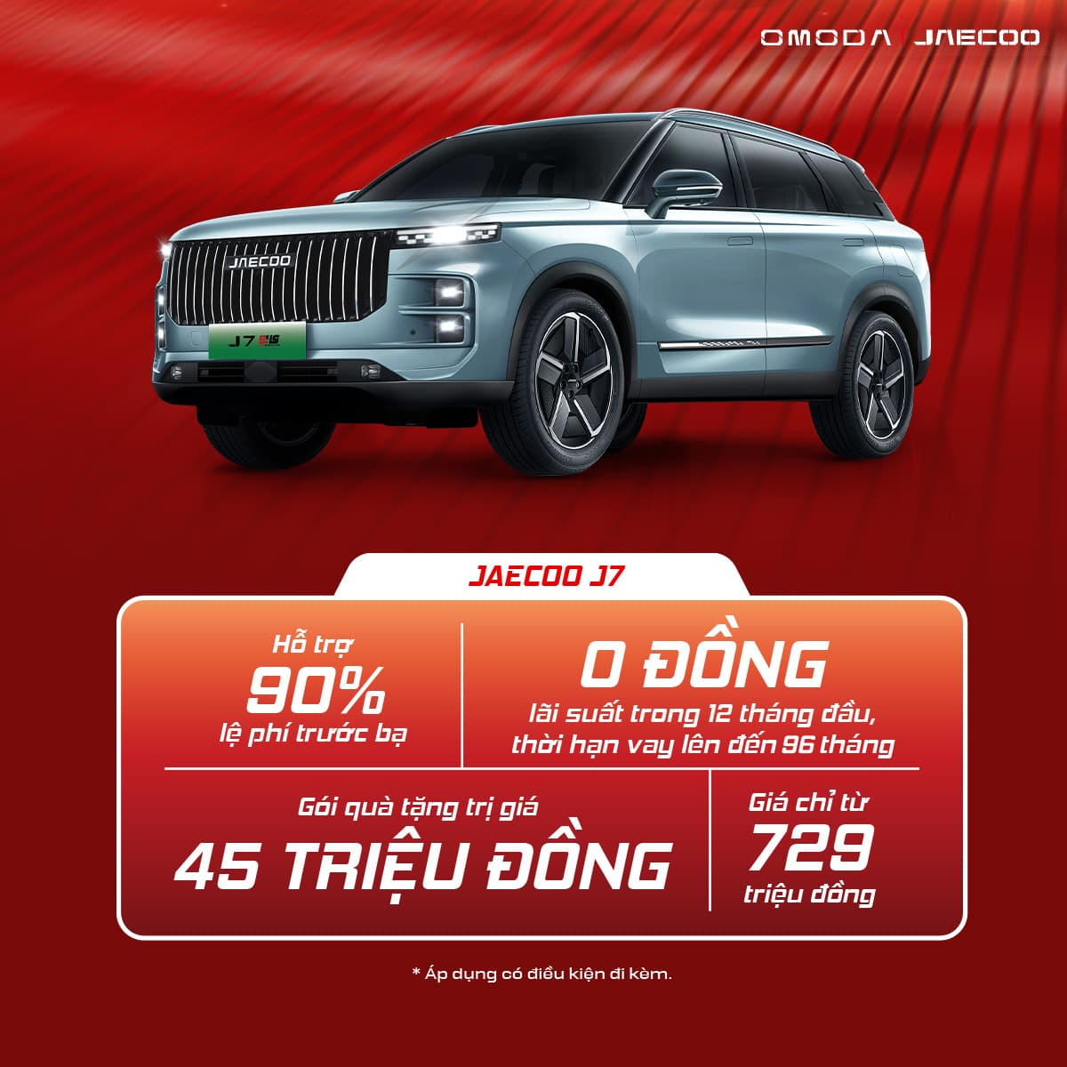 Chương trình ưu đãi xe Jaecoo J7 